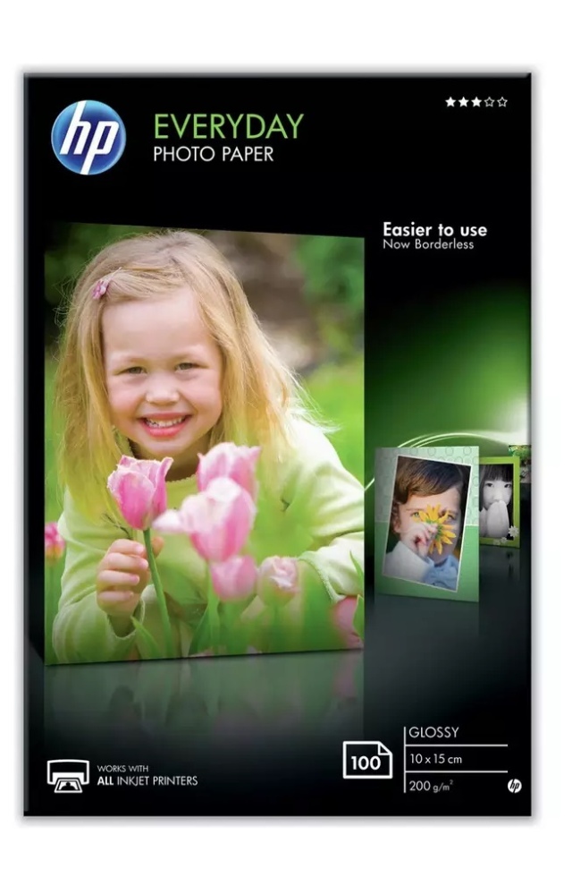 HP Everyday 10x15cm Gloss Photo Paper - 100 Sheets