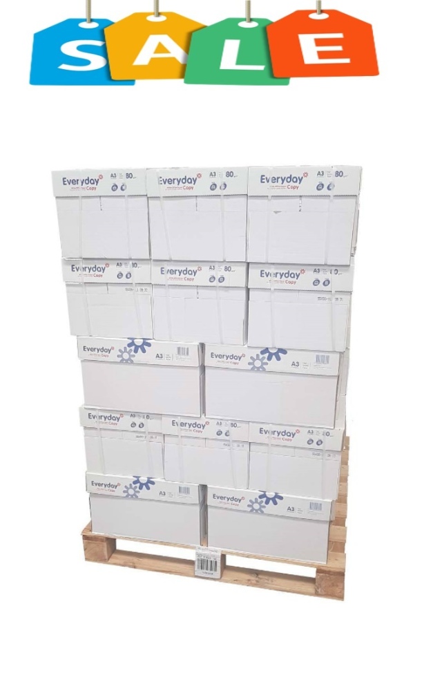 A4 White Print paper 80GSM (80 boxes) Pallet 