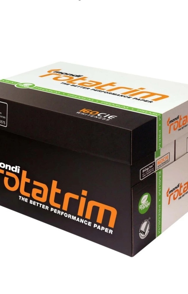 80GSM White Office Paper A3 (2500 sheets) Rotatrim Mondi Ream 